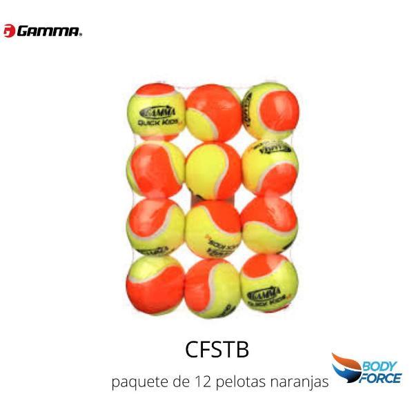 DOCENA DE PELOTAS DE TENIS NARANJA